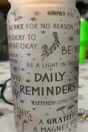 Daily Reminder Bamboo Tumbler