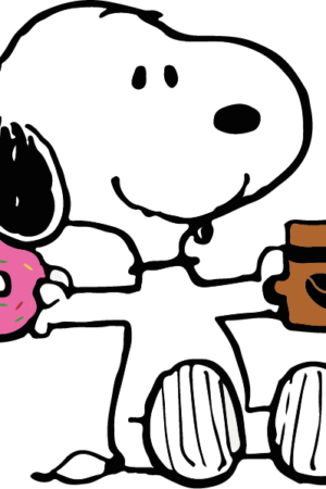 Snoopy with Donut