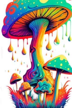 colorful mushroom